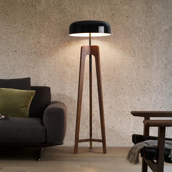 SANDYHA Nordic Floor Lamp Home Interior Decoration Lampe Salon Classical Wood Led Lamp Living Room Dining Bedroom Art Atmosphere