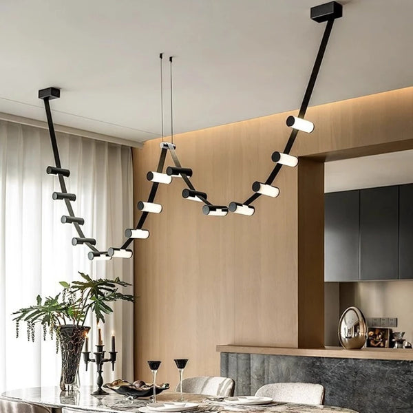 Nordic Hanging Chandelier Modern Home Decoration Postmodern Design Belts Led Lamp Living Room Dining Bedroom Hotel Lustre Salon