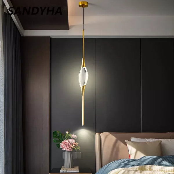 Nordic Modern Ceiling Chandeliers Home Decoration Brass Crystals Luxury Led Lights Living Room Dining Bedroom Lustre Salon Lamps