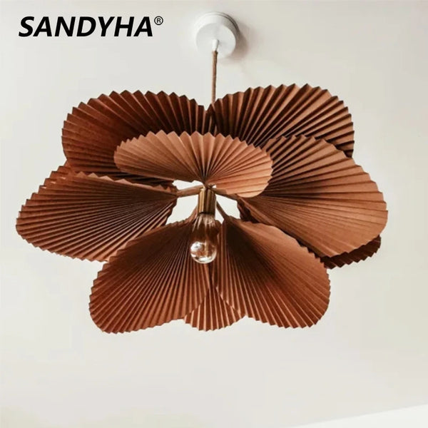 Nordic Living Room Decoration Chandelier Modern Simple Folded Chandeliers Dining Table Coffee Shop Sofa Bedroom Pendant Lights