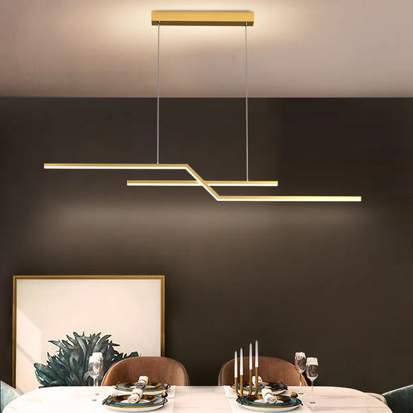 Nordic chandelier living room strip simple pendant lights design led lamp kitchen dining table lighting bedroom decorative light