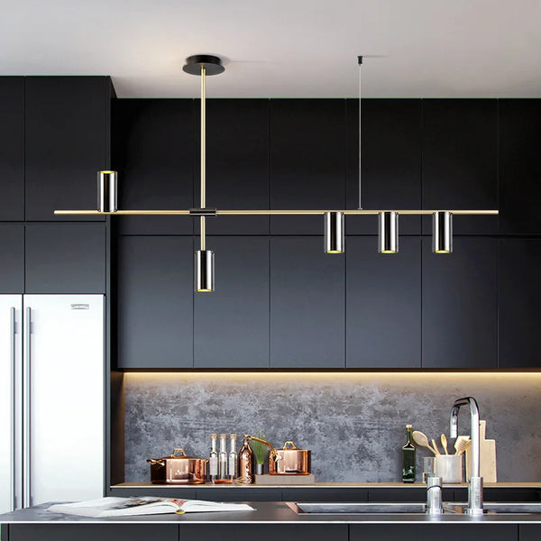 Modern Minimalist Long Dining Table Chandeliers Home Decor LED Lamp for Living Room Kitchen Island Lighting Suspension Luminaire