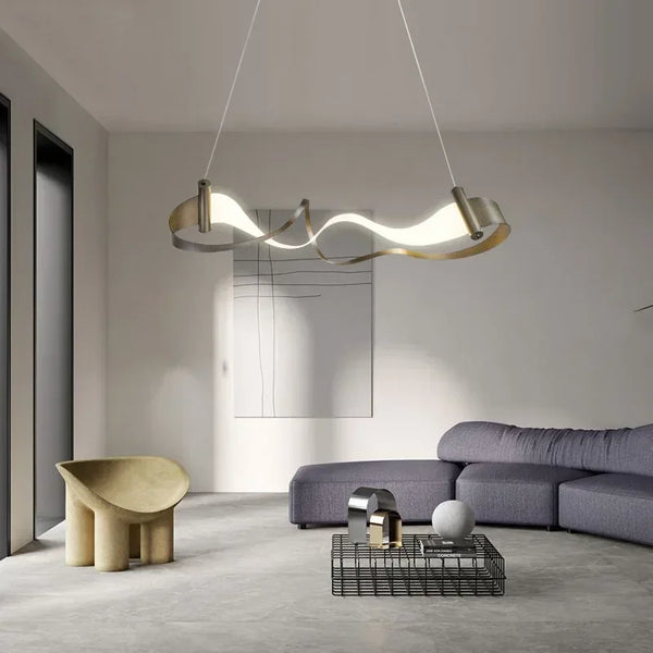 SANDYHA Nordic Salon Chandelier Modern Home Decoration Italy Art Unique Acrylic Led Lamp Living Room Bedroom Hanging Chandelier