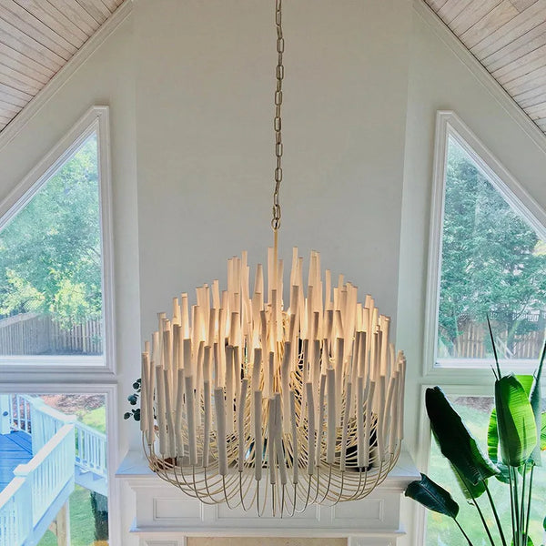 Designer Modern Chandelier Log Branch Simple LED Pendant Lamp for Hotel Living Dining Room Bedroom Lighting Suspension Luminaire